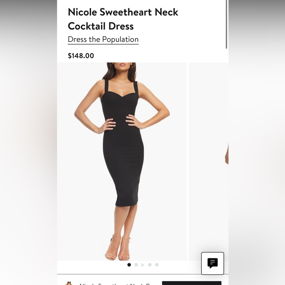 Black cocktail dress